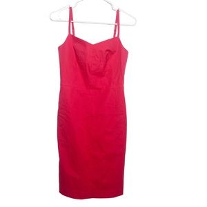 Banana Republic pink pencil sheath dress size 0 Barbiecore i